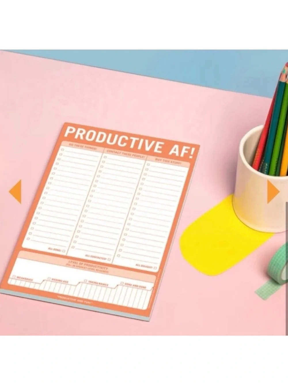 🆕- Productive AF! Writing/Notepad. New in packaging.